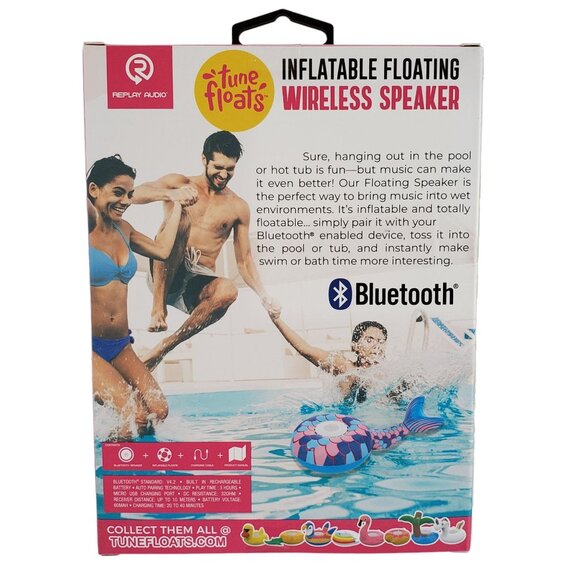 Replay Audio Wireless Bluetooth Speaker Mermaid Tail  Waterproof & Rechargeable - Picture 2 of 5